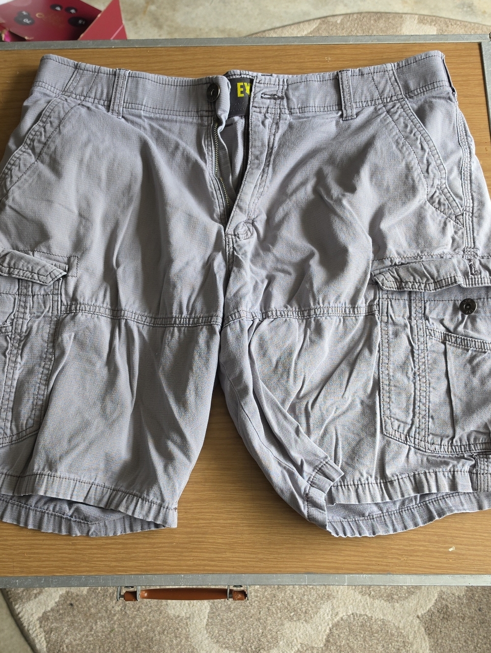 Lee Men's Cargo Shorts - Light Gray